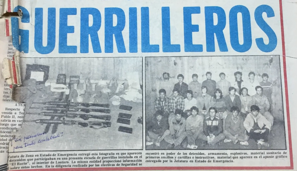 Portada de El Austral de Temuco, 19 de enero de 1986.
